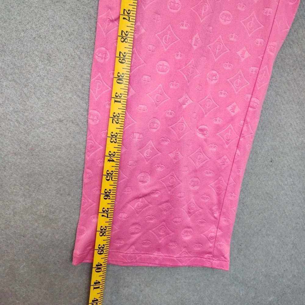 Juicy Couture Womens Pajama Pants‎ XL Pink Sleepwear Lounge Embossed